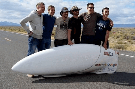 Aerovelo Bicycle Land Speed Record