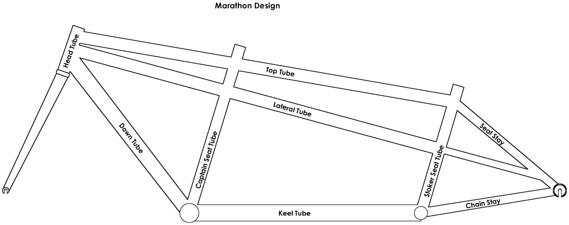 Marathon Tandem Illustration