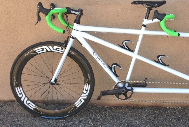 Rodriguez tandem bicycle on a vineyard ride