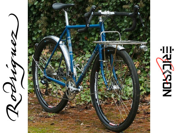 Robin with her Rodriguez Adventure touring bicycle