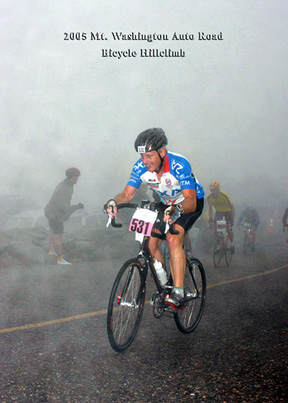 Joseph crossing the finish line